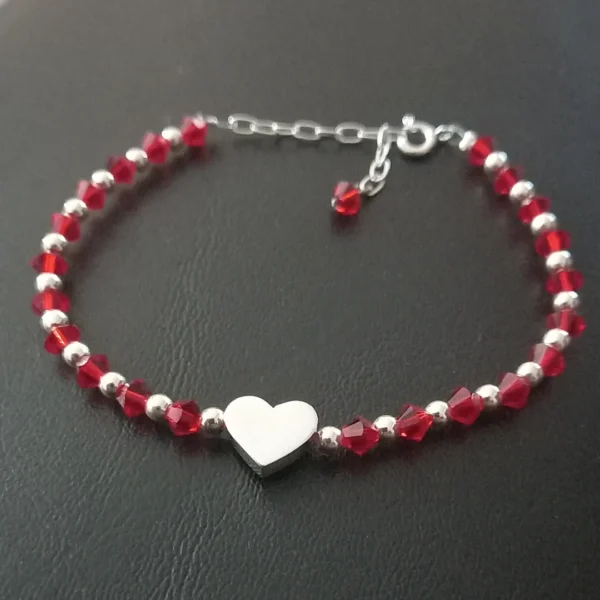 Pulseras Cristal con corazón - Imagen 2
