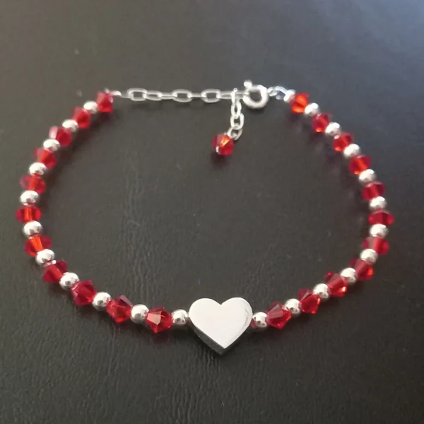 Pulseras Cristal con corazón - Imagen 3