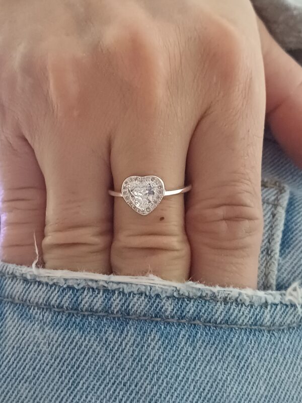 Anillo Corazón cubic