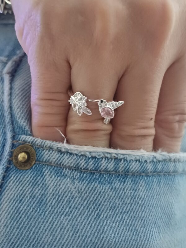Anillo Colibri Rosa - Imagen 2