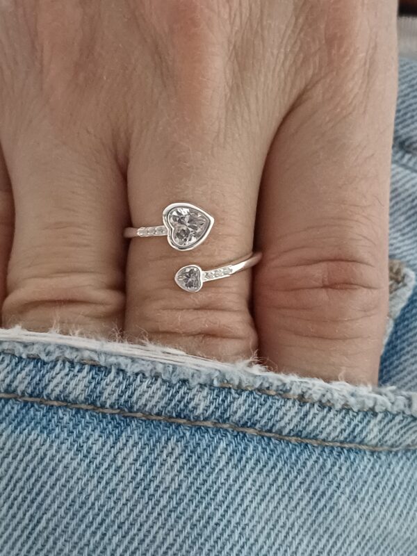 Anillo Corazon abierto