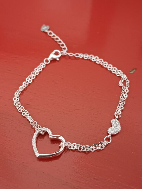 Pulseras Corazón con cubic - Imagen 2