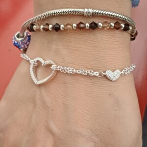 Pulseras Corazón con cubic