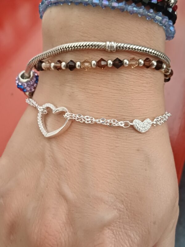 Pulseras Corazón con cubic