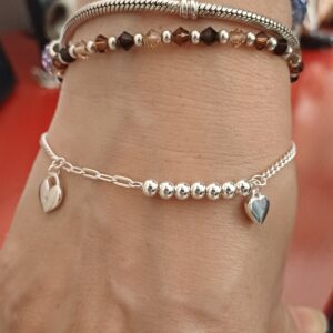 Pulsera bolas y cadena