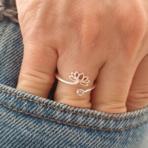 Anillo Flor de Loto abierto
